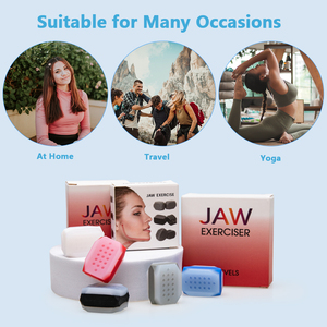 Wholesale Silicone Resistance Levels Jaw <strong>Exerciser</strong> Ball <strong>Facial</strong> Muscle Jawline Exercise for Men - Product Image 4