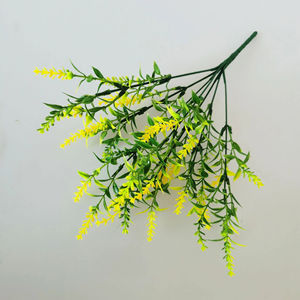 Fleurs artificielles de 34 cm, diverses couleurs, plantes, bouquets de lavande en plastique à 7 branches pour la décoration de mariage, d'hôtel et de la maison - Product Image 4