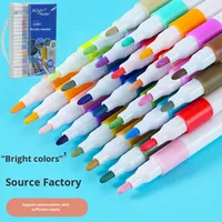 Stylos marqueurs acryliques Yichen pour les élèves du primaire, non-saignants, superposables, pour l'art et l'aquarelle, 160 pièces