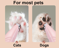 Rasoir électrique à faible bruit pour animaux de compagnie toilettage cheveux des pieds chat chien patte tondeuse à fourrure tondeuse à cheveux pour animaux de compagnie