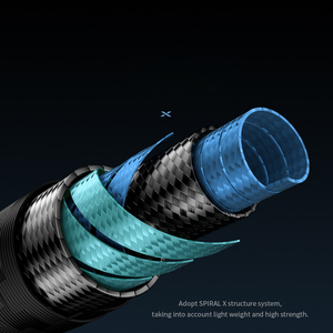 Canne à pêche télescopique FJORD de haute qualité 1,65m-2,4m en fibre de carbone super légère, action lente, puissance douce, poignée EVA, 0,9m en état replié - Product Image 3