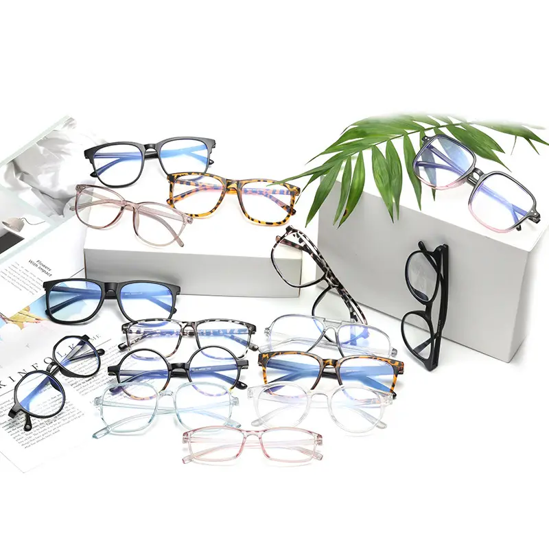 Günstige Unisex Mode Computer Anti Blaulicht Block ier brille Optische Brille Brillen rahmen Frauen Männer