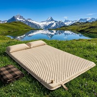 Matelas gonflable double nid d'œuf de 5 cm de haute qualité, en mousse à mémoire de forme épaissie, pour le camping professionnel