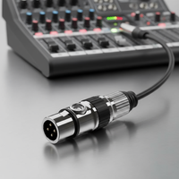 Connecteur XLR professionnel RASANTEK 3 broches mâle/femelle plaqué or, câble de microphone, équipement audio-vidéo HiFi