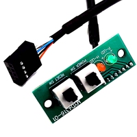 Cable USB para Panel Frontal de Carcasa con Botones de Encendido, Reinicio y LED de Disco Duro, Conductor de Cobre Estañado, Cubierta de PVC, Blindaje Trenzado, 3A, Cobre Puro para Computadora