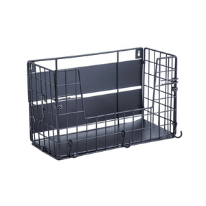 Panier de rangement magnétique artisanal pour réfrigérateur, linge, multi-usages, en acier au carbone noir, 1 couche - Product Image 5