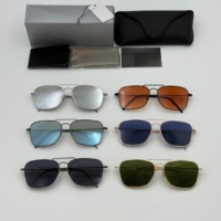 Populaire Simple mode élégant lunettes rondes argent or métal UV400 dégradé lentille UV400 métal lunettes femmes hommes lunettes de soleil