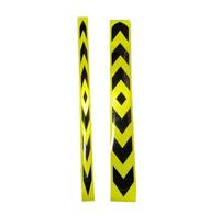 Autoadhesivo PP PET PC Cinta de advertencia Flecha verde fluorescente pegatina reflectante