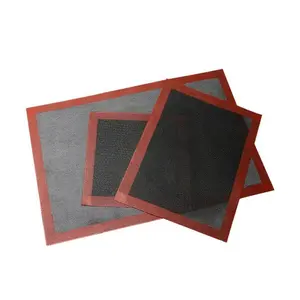 Forro de forno antiaderente atacado de silicone de borracha para assar forno de malha tapete oco para cozinha