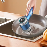 Brosse de nettoyage électrique rotative rechargeable pour cuisine et salle de bain, idéale pour la vaisselle et le nettoyage des éviers et baignoires - Vente en gros