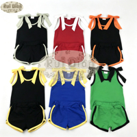 Ensemble short et débardeur personnalisé Ruidian avec logo pour enfants, tenue de sport d'été pour petites filles, uniforme scolaire de cheerleading, vente en gros ODM OEM
