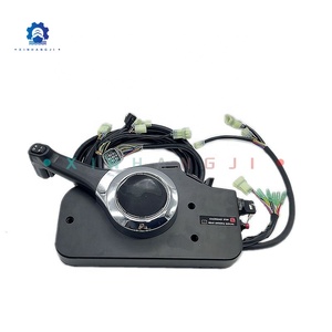 Boîtier de commande à distance latéral pour moteur hors-bord 4 <span class=keywords><strong>temps</strong></span> à essence, avec faisceau de câbles, pour moteur de bateau (alliage d'aluminium) - Product Image 3