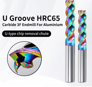 DLC <strong>Coating</strong> Tungsten Steen Milling Cutter HRC65 U-groove Milling Cutter Carbide 3F <strong>End</strong> <strong>Mill</strong> for Aluminum - Product Image 5