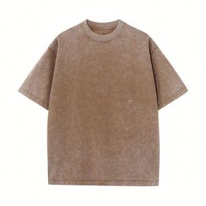 Custom Logo Vintage Acid Washed T <b>Shirt</b> Men Distressed Heavyweight Cotton Blank Oversized Tshirt High Quality 100% Cotton - Product Image 4