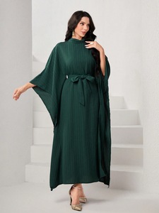 Nuevo Vestido Modesto de Moda, Transpirable, <span class=keywords><strong>al</strong></span> <span class=keywords><strong>por</strong></span> <span class=keywords><strong>Mayor</strong></span>, <span class=keywords><strong>Ropa</strong></span> Islámica Maxi, Estilo Turco de Dubái para Eid, Abaya Modesto para Mujeres Musulmanas - Product Image 2