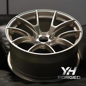 Cerchi Forgiati Personalizzati VS-5RS Frozen Gold, Ruote Leggere a Profilo Concavo Profondo per Tesla Model <span class=keywords><strong>3</strong></span>/Y/S, Corvette C6 C8 C7, BMW F80, Audi - Product Image 1
