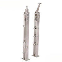 Poteau de balustrade en acier inoxydable pour escalier et balcon