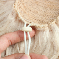 Vente chaude Cheveux Produits 100% Humain Remy Vierge Cheveux Blonde Couleur Cordon Queue De Cheval Extensions De Cheveux Humains