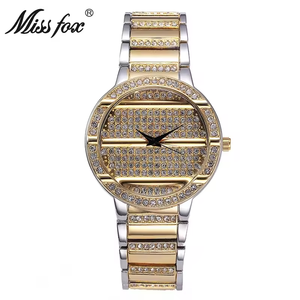 high quality Creative Business Quartz Watch - Imported Movement Quartz Watch with Alloy <b>Set</b> Diamonds and Fashionable Design - Product Image 3
