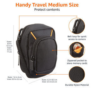 กระเป๋าเคสกล้องกระจกขนาดเล็กทำจากไนลอนแบบกำหนดเองสำหรับ Canon 530HS SX620 S120สำหรับ <span class=keywords><strong>Sony</strong></span> เลนส์ <span class=keywords><strong>RX</strong></span>-100กล้องดิจิตอลสำหรับกระเป๋าเดินทาง - Product Image 6