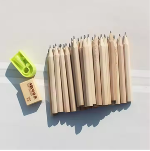Mini crayon personnalisable de 3,5 pouces avec logo, <span class=keywords><strong>6</strong></span> crayons de base de couleur standard avec mine sur le stylo et dans la boîte - Product Image 6