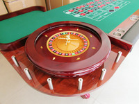 Luxuriöser Holz-Roulette-Tisch im professionellen amerikanisch-russischen Las Vegas-Stil, Mini-Casino-Maschine, Roulette- und Rad-Set zum Verkauf