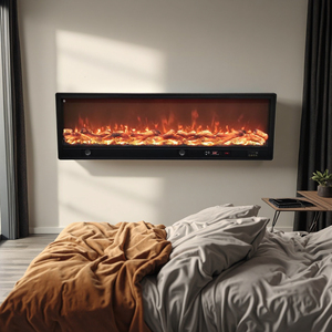 Hiện Đại Ngọn Lửa Nhà Máy Trực Tiếp Điện Lò Sưởi Với Cho Bluetooth Loa Kim Loại Bàn Cạnh Giường Ngủ Trang Trí Được Xây Dựng Trong Cho Hộ Gia Đình - Product Image 5