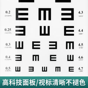 Caja de luz con tabla de agudeza visual logarítmica estándar, 5 m, LED en forma de E, ultrafina, para niños, adultos, jardín de infantes, uso doméstico - Product Image 3