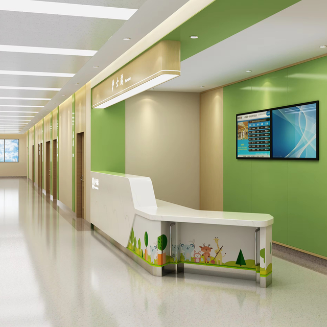 Medical Furniture Clinic Furniture Patient Service Counter Medical Furniture Modern Design Guidance Station Hospital