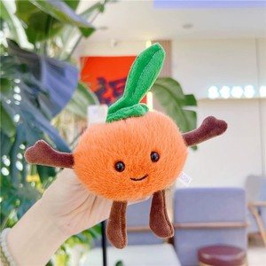 CHENXI Fashion Kawaii Eco-Friendly 3D Shape Plushies Cute Fruit Keychain-Watermelon Apple Cucumber Durian Plush Toys Digital - Product Image 5