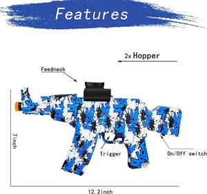 इलेक्ट्रिक टॉय गन ब्लास्टर km47 नरम गोलियां सुरक्षित लड़कों खिलौना खोल खिलौना बंदूक की नरम गोली इलेक्ट्रिक खिलौना बंदूक मॉडल - Product Image 4