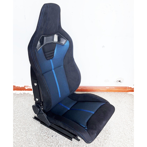 Assentos de Corrida para Simulador de Carro Ajustáveis JIABEIR 1039RTF com Fundo Plano, Balde Universal em Fibra de Carbono e Fibra de Vidro, de Couro e Camurça, Esportivos - Product Image 3
