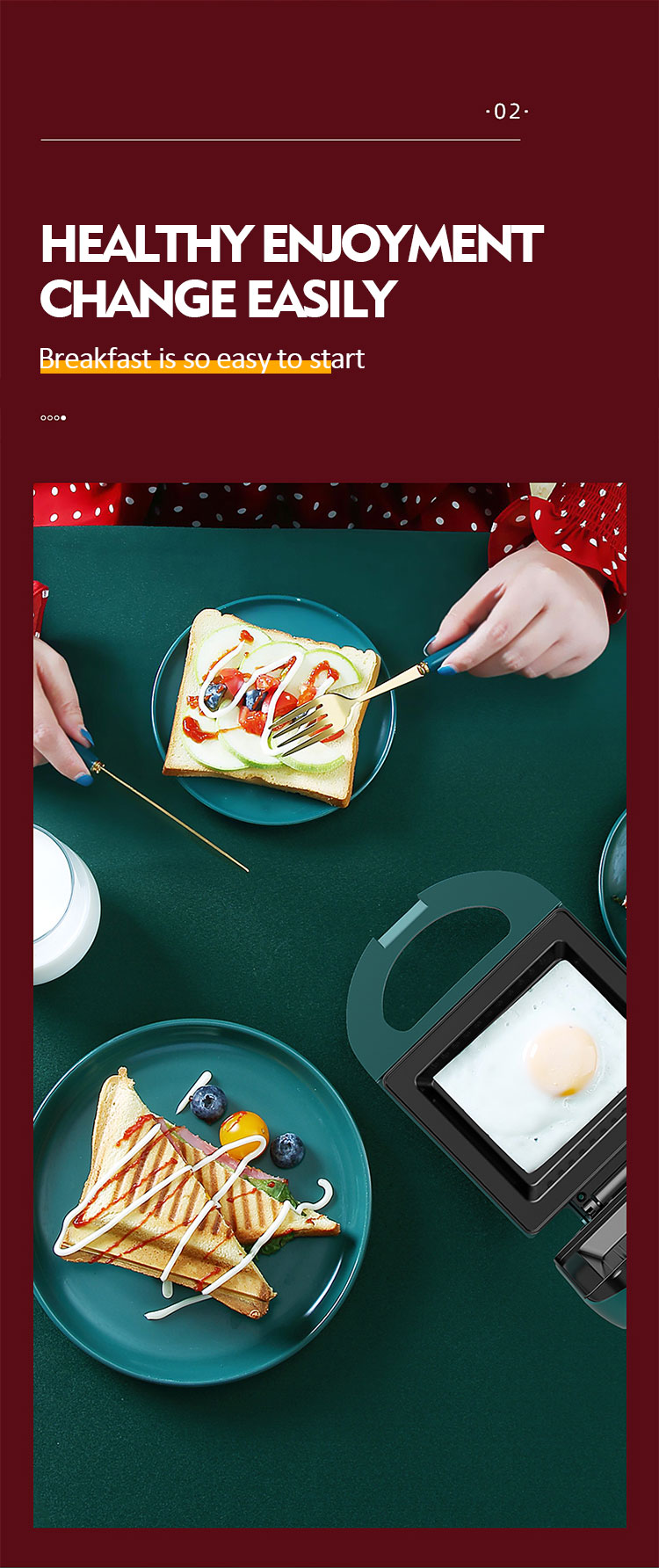 Hot selling Mini Single Slice Vertical Storage With fixed plate Sandwich Toaster Grill Electric Breakfast Sandwich Maker