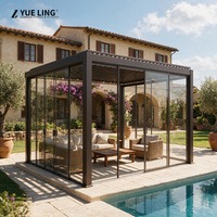 Toit à lames orientables en aluminium pour entrepreneurs et constructeurs, fabriqué sur mesure, pergola extérieure, terrasse, protection contre la pluie, pergola d'ombrage