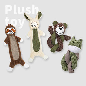 Jouet à mâcher interactif en peluche lapin pour chiens de taille moyenne à grande, aide à soulager le stress lié aux morsures dentaires, usage quotidien - Product Image 4