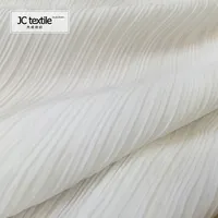 ITY Pleated Chiffon Fabric, 100% Polyester, Factory Outlet