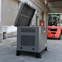 Générateur au gaz naturel 10-15KW à 2 cylindres, faible bruit, ATS intégré, double enveloppe, AVR pour usage en entrepôt
