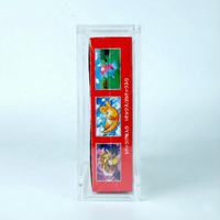 Boîte de présentation en acrylique PMMA personnalisée pour 151 boosters de cartes de jeu TCG magnétiques, boîte de rangement en perspex avec couvercle magnétique