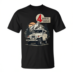 T-shirt 4 Wheel Drive Offroad Cruiser, design d'aventure en montagne - Product Image 2