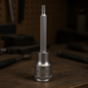 Fervi <b>Socket</b> With Long Xzn Insert 1/4 Inch Drive For Wrench Use - Product Image 3