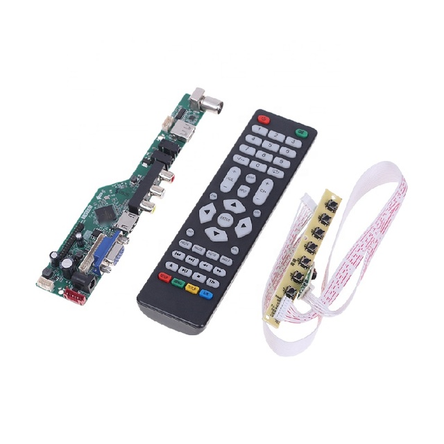 Custom Pcba ordinary LCD TV motherboard t.u67.03 can replace t.v53.03 and provide software