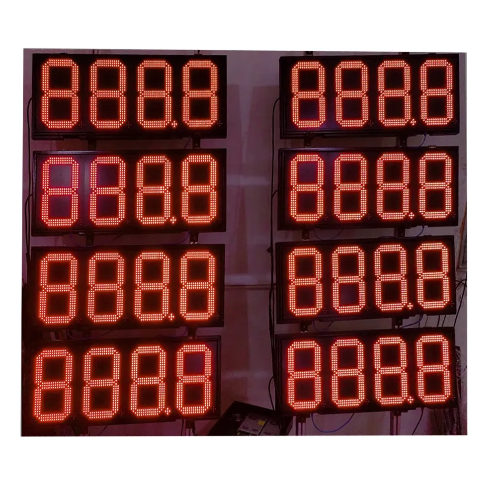 Soporte de venta al por menor, venta al por mayor, pantalla led personalizada para gasolinera