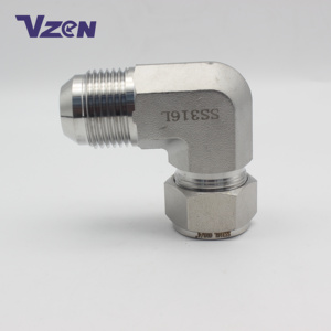 Ống Công Đoàn để jic khuỷu tay 90 độ ống nối 6000 PSI 316L SS không gỉ phù hợp ống cơ thể đôi ferrule CPI A-LOK phụ kiện - Product Image 4