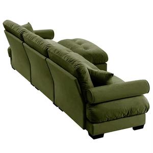 Sofá Seccional Modular de Terciopelo Extragrande, Asiento Profundo, Sofá Nube Convertible en Forma de L para Hotel, Villa, Venta al por Mayor, Sala de Estar - Product Image 2