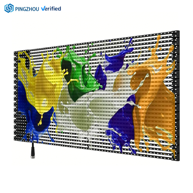 Outdoor Waterproof IP65 P3.9 7.8m LED Display Screen Quick-install Transparent Glass Window 1080P Resolution 3-Year Warranty HDR