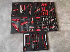 El juego de herramientas manuales de 201 piezas incluye destornillador y caja de cartón cromada de Hoz y reparación de <span class=keywords><strong>EVA</strong></span> para cualquier combinación - Product Image 2