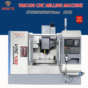 ציוד מכונות חם סין VMC430 אוטומטי חמישה צירים CNC חלקים אנכיים עיבוד מכונת כרסום מרכז