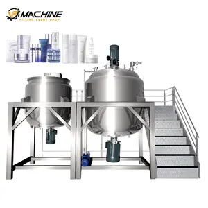 VP small liquid soap making machine chemical mixing tank cosmetic mixing machine vacuum emulsifying mixer
