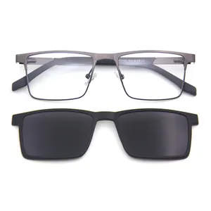 विंटेज उच्च गुणवत्ता ऑप्टिकल eyewear धातु फ्रेम आंख क्लिप पर चश्मा