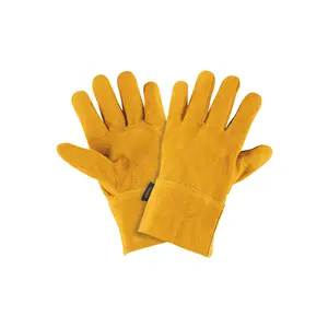 BOX 6 Guantes de cuero, cortos, talla única, TRUPER - Product Image 1